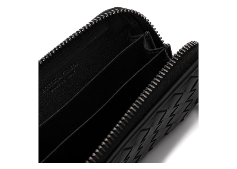 Lookbook Dompet Syiling Kulit Hitam Bottega Veneta Intrecciato
