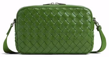 Bottega Veneta Intrecciato Leather Crossbody Avocado Bottega Veneta Intrecciato Leather Crossbody Avocado