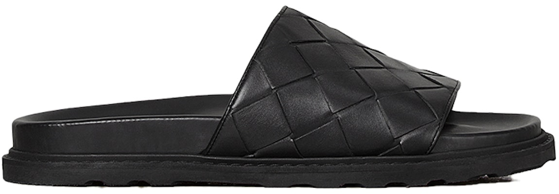 보테가 베네타 인트레치아토 가죽 슬라이드 (블랙) 578264VT0301000 Order 보테가 베네타 인트레치아토 가죽 슬라이드 (블랙) 578264VT0301000