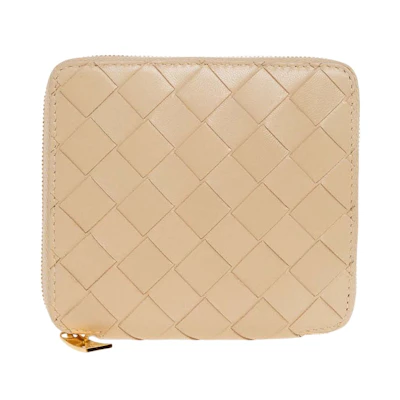 Bottega Veneta Intrecciato Leather Wallet Porridge