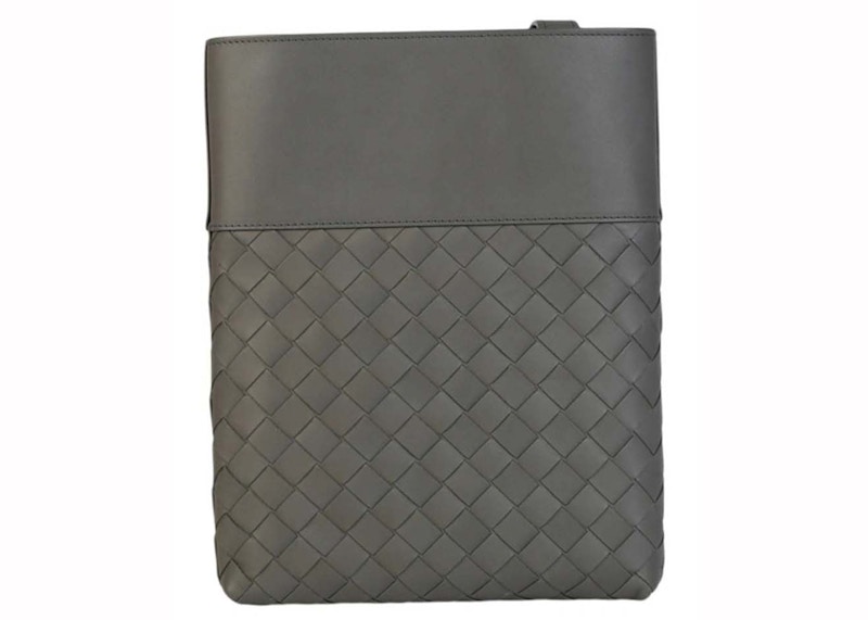 Order Bottega Veneta Intrecciato Messenger Graphite Lelaki Wanita