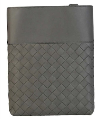葆蝶家 Intrecciato 编织 男士单肩包 石墨色 Order 葆蝶家 Intrecciato 编织 男士单肩包 石墨色