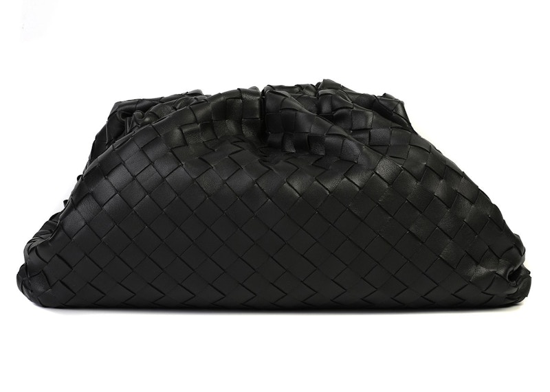 Bottega Veneta Intrecciato Pouch Bag Black