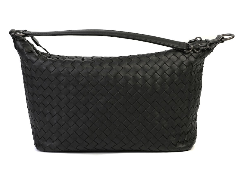 Bottega Veneta Intrecciato Shoulder Bag Small Black