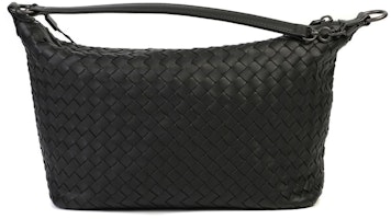 Bottega Veneta Intrecciato Shoulder Bag Small Black Bottega Veneta Intrecciato Shoulder Bag Small Black