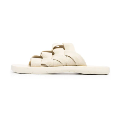 Bottega Veneta Intrecciato Slide 'Sea Salt'