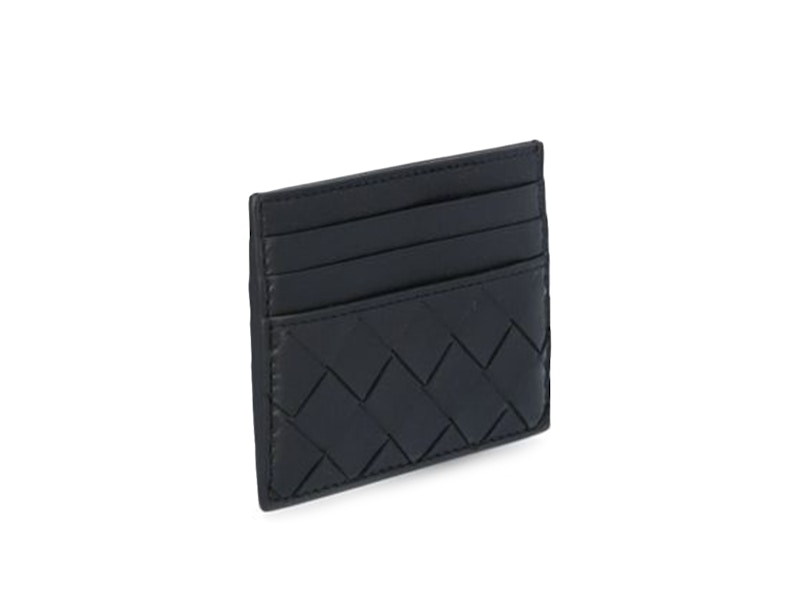 Order Dompet Hitam Bottega Veneta Tenun Intrecciato (6 Slot)