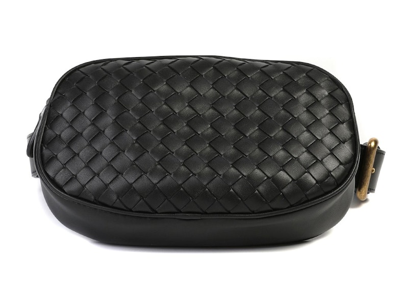 Bottega Veneta Intrecciato Weave Belt Bag Black