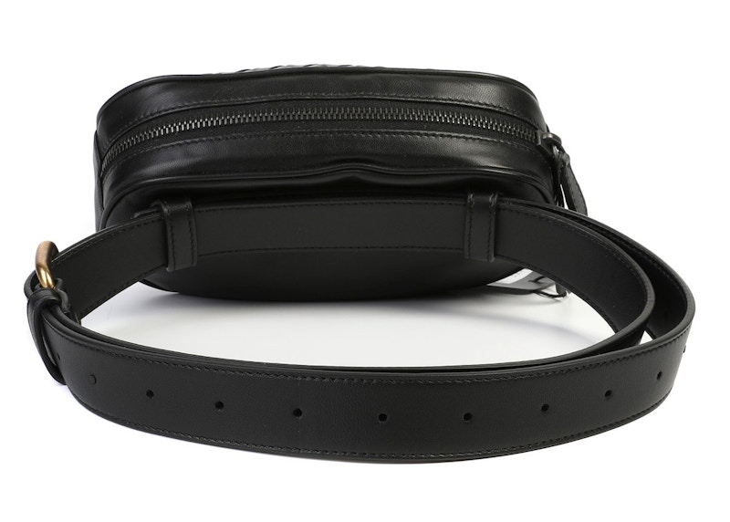 Order ボッテガ・ヴェネタ インタッチアート ウィーブ ベルトバッグ ブラック