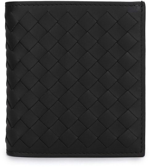 bottega-veneta-intrecciato-weave-bi-fold-wallet-black