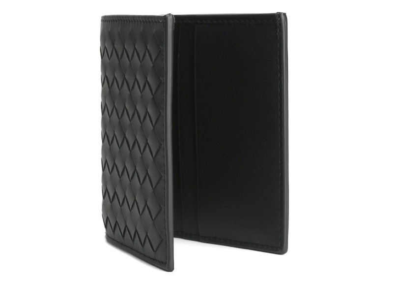 Lookbook 葆蝶家黑色编织纹理双折钱包