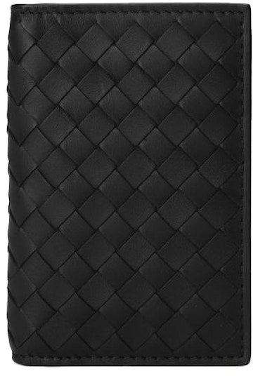 bottega-veneta-intrecciato-weave-card-holder-black