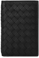 Bottega Veneta Intrecciato Weave Card Holder Black Bottega Veneta Intrecciato Weave Card Holder Black