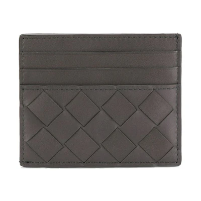 Bottega Veneta Intrecciato Weave Cardholder Black