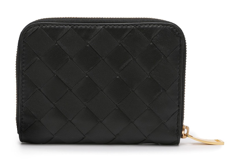 Order Bottega Veneta 黑色 Intrecciato 編織零錢包