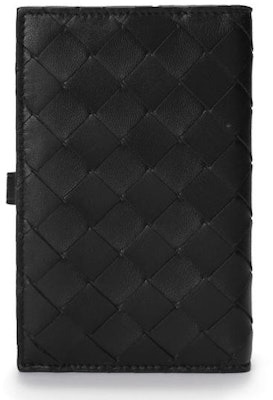 ボッテガ・ヴェネタイントレチャート編みフレンチウォレット ブラック Order ボッテガ・ヴェネタイントレチャート編みフレンチウォレット ブラック