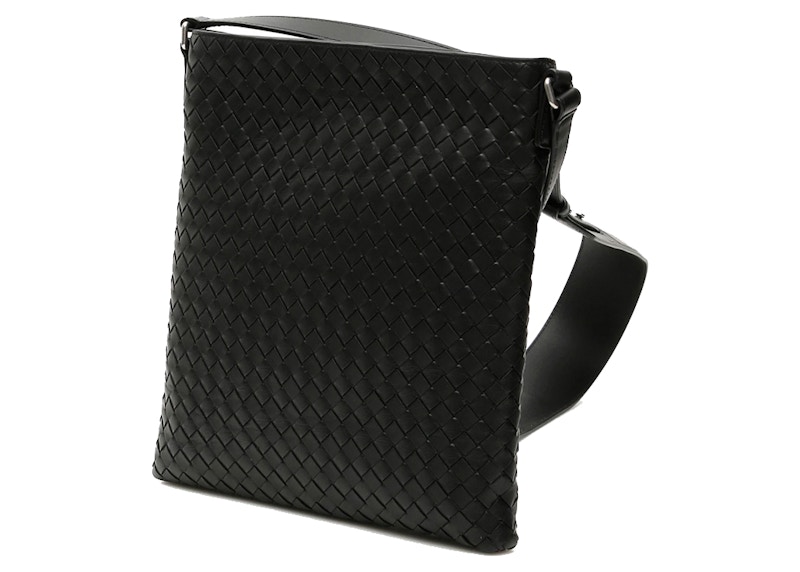 Order Bottega Veneta 黑色 Intrecciato 編織斜挎包