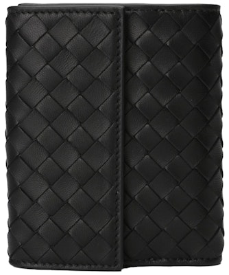 ボッテガヴェネタイントレチャート編み込みミニウォレット ブラック Buy ボッテガヴェネタイントレチャート編み込みミニウォレット ブラック