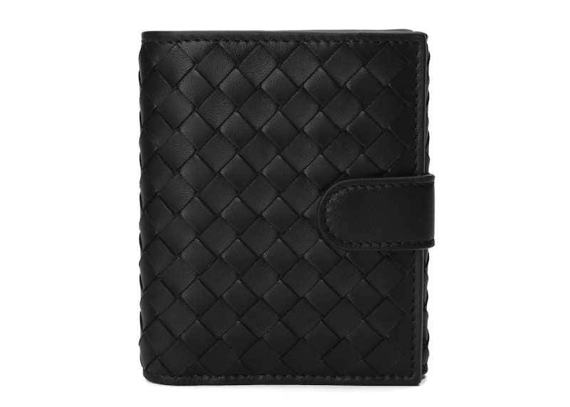 Order ボッテガヴェネタイントレチャート編み込みミニウォレット ブラック