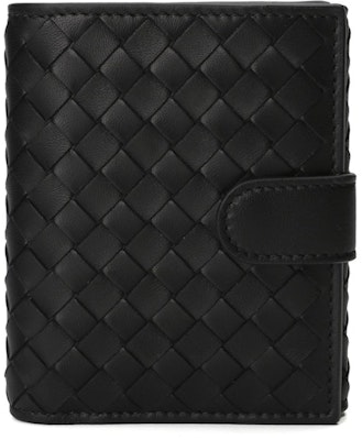 ボッテガヴェネタイントレチャート編み込みミニウォレット ブラック Order ボッテガヴェネタイントレチャート編み込みミニウォレット ブラック