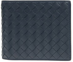 Bottega Veneta Intrecciato Weave Wallet Navy Bottega Veneta Intrecciato Weave Wallet Navy