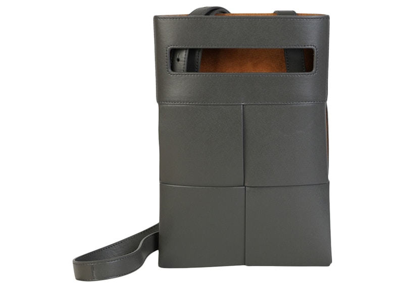 Bottega Veneta Intrecciato Woven Crossbody Light Graphite