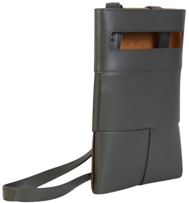 Bottega Veneta Intrecciato編織淺石墨色斜挎包 Order Bottega Veneta Intrecciato編織淺石墨色斜挎包