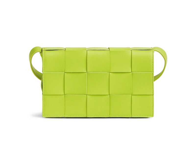 Bottega Veneta Intreccio Weave Cassette Acid Kiwi