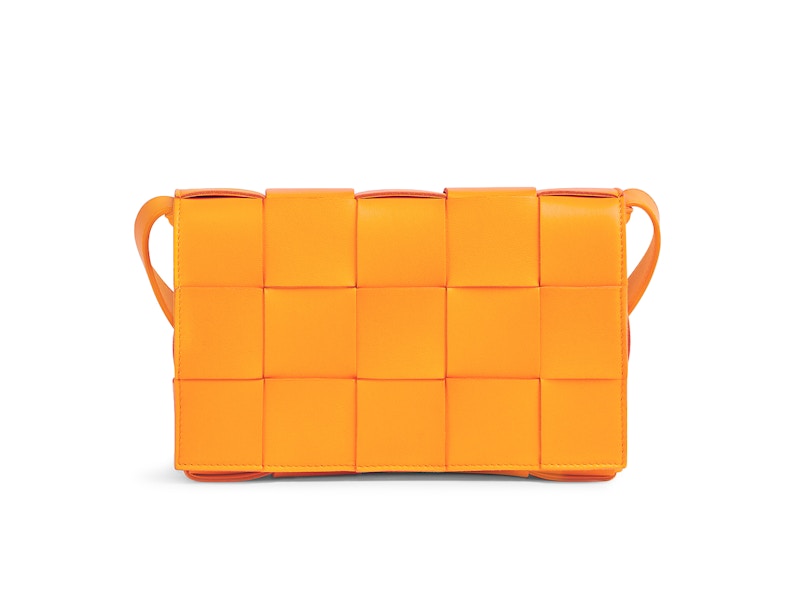 Bottega Veneta Intreccio Weave Cassette Tangerine