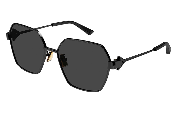 Bottega Veneta Irregular Metal Arrow Sunglasses BV1224S-001