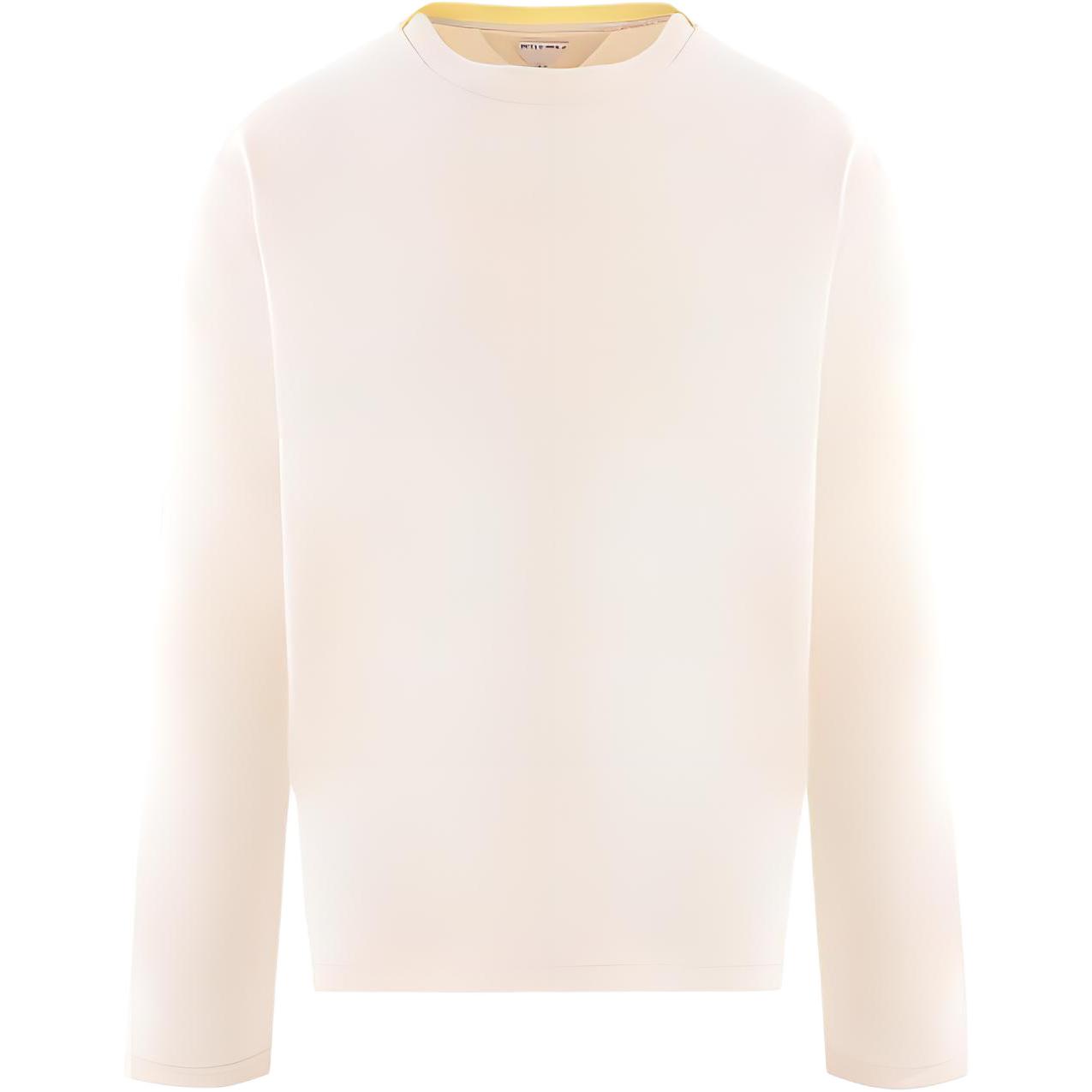 Bottega Veneta Ivory Long Sleeve Crewneck T-Shirt 773594V2JW09071