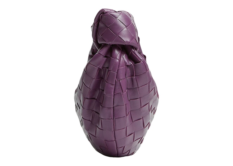 Order Bottega Veneta Jodie Intrecciato Beg Tangan Mini Ungu Tua