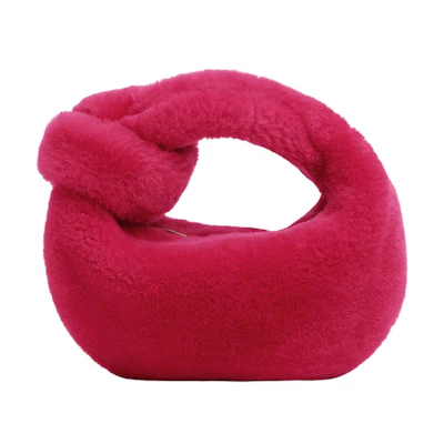 Bottega Veneta Jodie Mini Shearling Lollipop