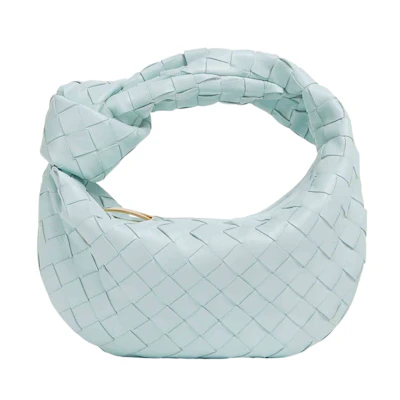 Bottega Veneta Jodie Mini Teal Washed