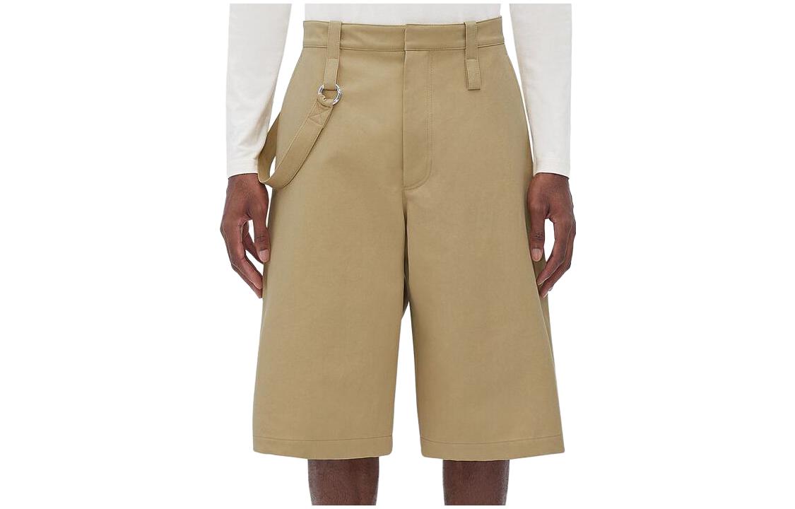 Bottega Veneta Khaki Solid Casual Jogger Shorts 725846V0XK09640
