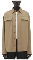 Bottega Veneta Khaki Solid Long-Sleeve Shirt SS23 748811VA5Y09733 Bottega Veneta Khaki Solid Long-Sleeve Shirt SS23 748811VA5Y09733