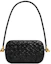 Buy Bottega Veneta Knot Foulard 編織黑色迷你手拿包肩帶款