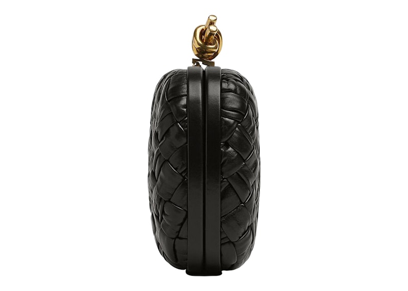 Bottega Veneta Knot Foulard Intrecciato Minaudiere Black 圖 2