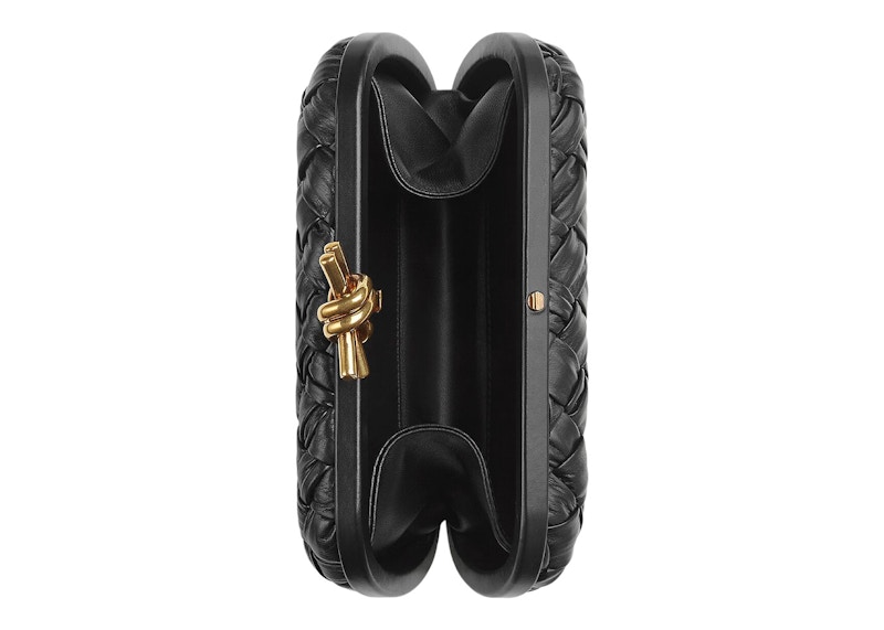 Bottega Veneta Knot Foulard Intrecciato Minaudiere Black 圖 3