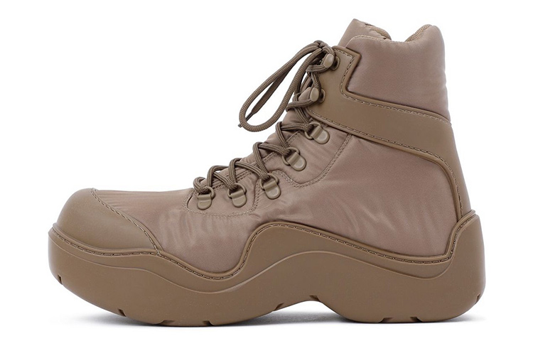 Bottega Veneta Lace-Up Ankle Boots 'Brown 5.5cm Heel'