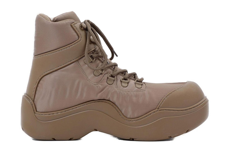 Bottega Veneta Lace-Up Ankle Boots 'Brown 5.5cm Heel' 圖 2