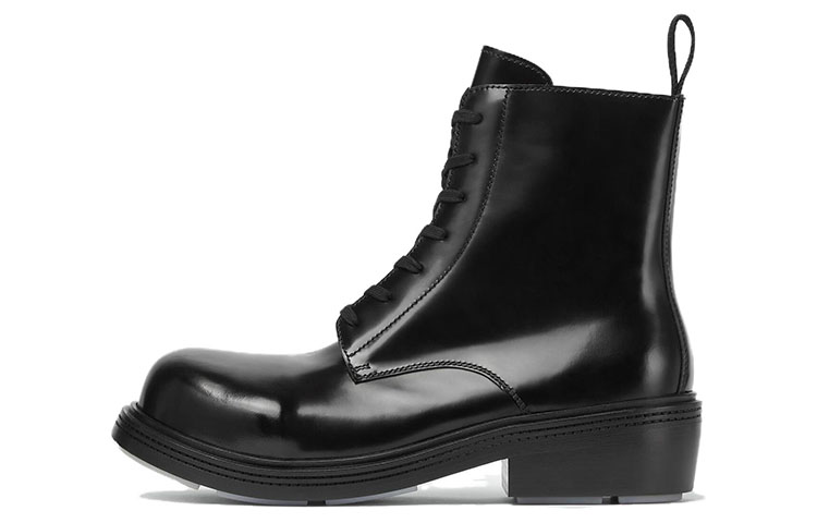 Bottega Veneta Lace-Up Leather Boots 'Black' 763727V3H801000