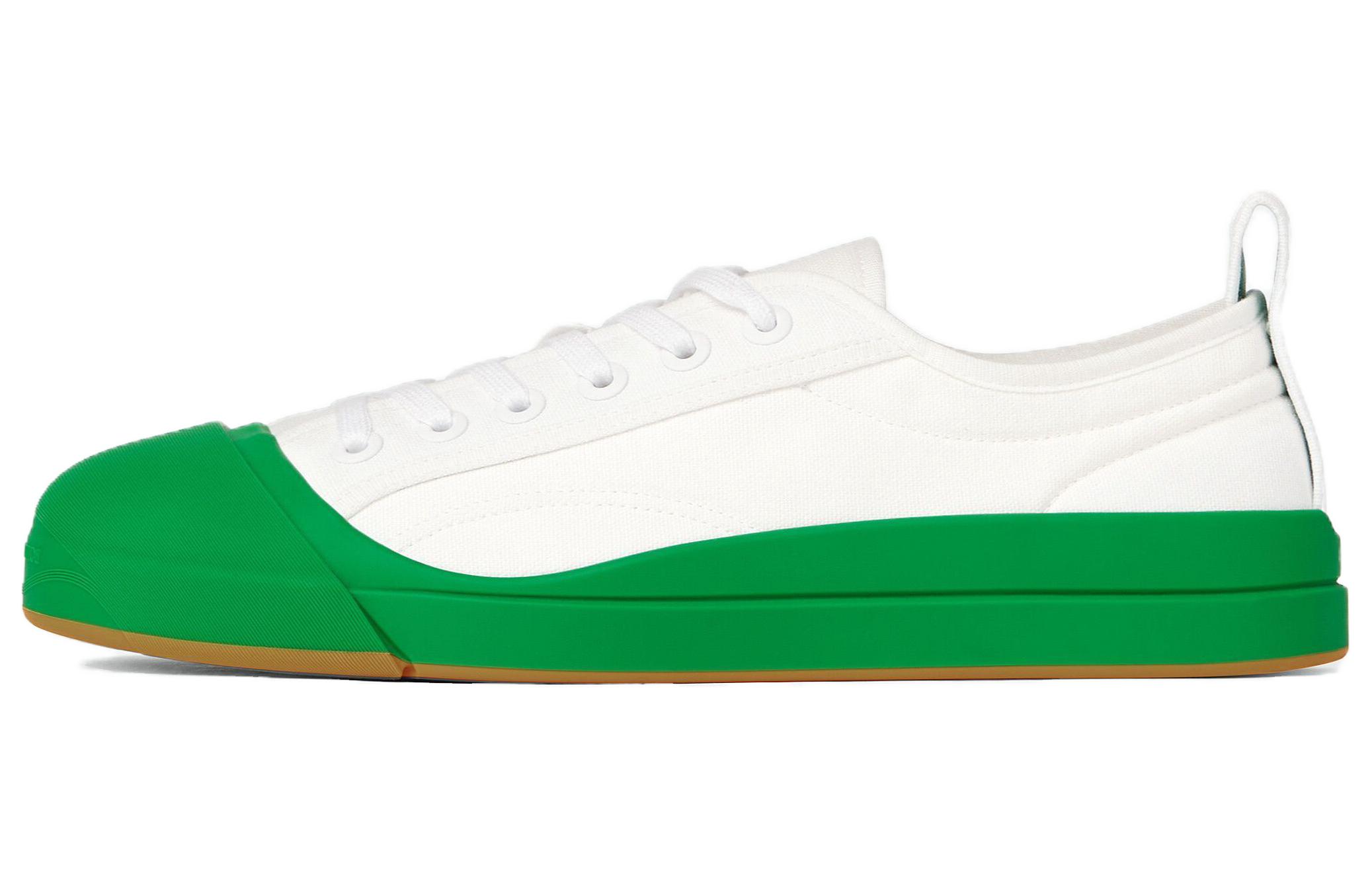 Bottega Veneta Lace-Up Round Toe Sneakers 'White Fashion'