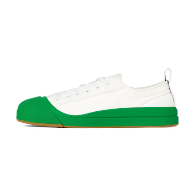 Bottega Veneta Lace-Up Round Toe Sneakers 'White Fashion'