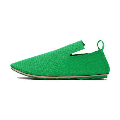 Bottega Veneta Lattice Flat 'Green Fashion Versatile'