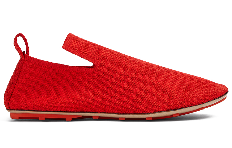 Order 葆蝶家红色编织拖鞋 658768-V0VI0-8962