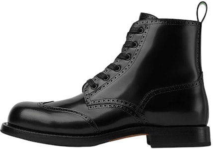 Bottega Veneta But Kulit Brogue Lace-Up Ankle 'Hitam' 730260V20V01000 Buy Bottega Veneta But Kulit Brogue Lace-Up Ankle 'Hitam' 730260V20V01000