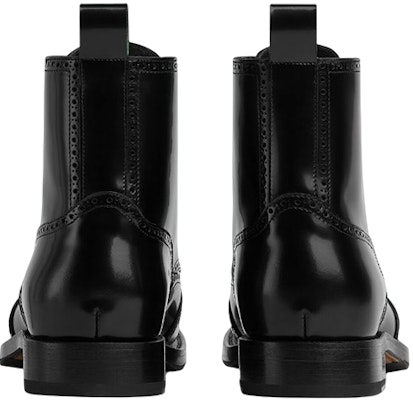 Bottega Veneta Leather Brogue Lace-Up Ankle Boot 'Black' 730260V20V01000 Shop Bottega Veneta Leather Brogue Lace-Up Ankle Boot 'Black' 730260V20V01000