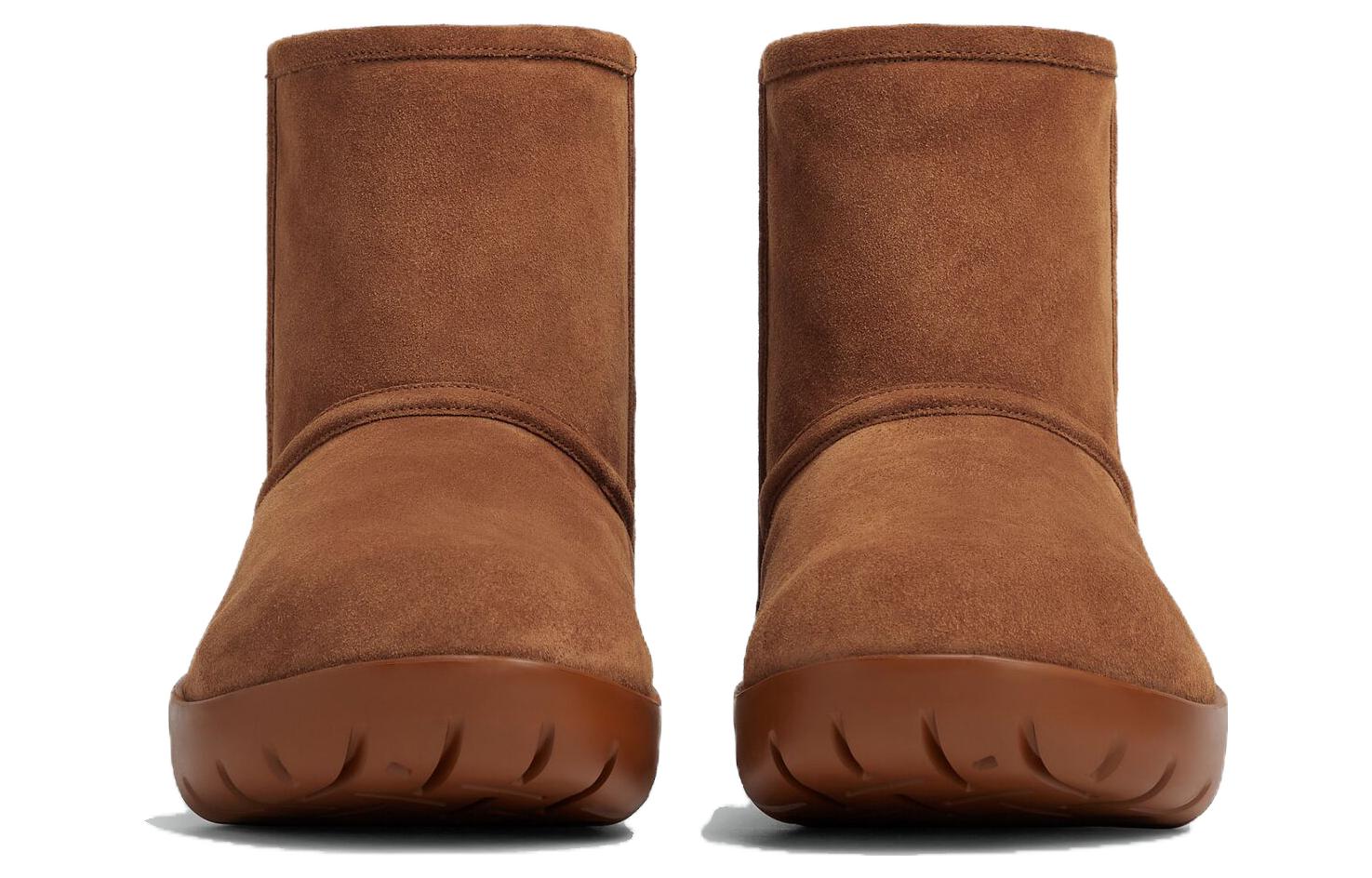 Order Bottega Veneta葆蝶家 牛皮革 圓頭套筒 舒適百搭 短靴 3.5cm 男款 棕褐色