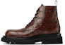 Buy Bottega Veneta But Crocodile Corak Kulit Bertali 'Merah Coklat' 730224V2LS02501